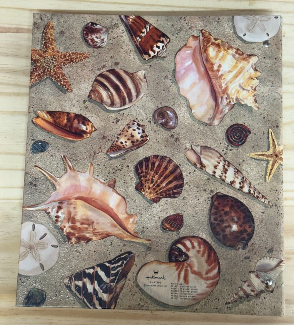 Hallmark Scrapbook Photo Album Treasured Memories Sea Shells PHA7102